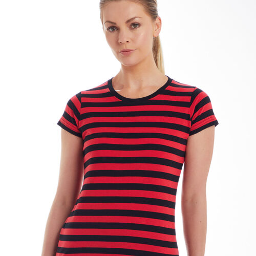 Mantis Ladies Stripy T-Shirt Thumbnail