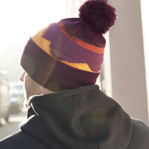 Beechfield Mountain Peaks Pom Pom Beanie Thumbnail