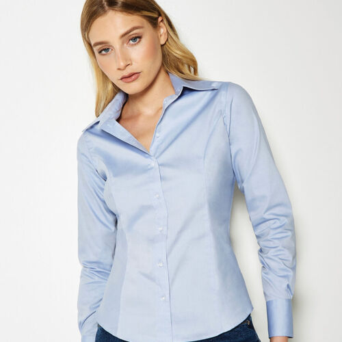 Women's corporate Oxford blouse long-sleeved (tailored fit) Thumbnail