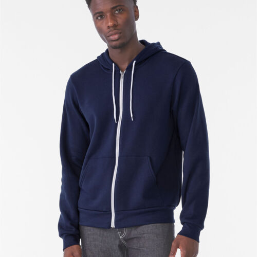 Canvas Unisex Poly-Cotton Fleece Full-Zip Hoodie Thumbnail
