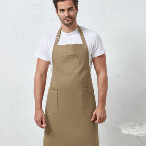 Premier Cotton Chino Bib Apron Thumbnail