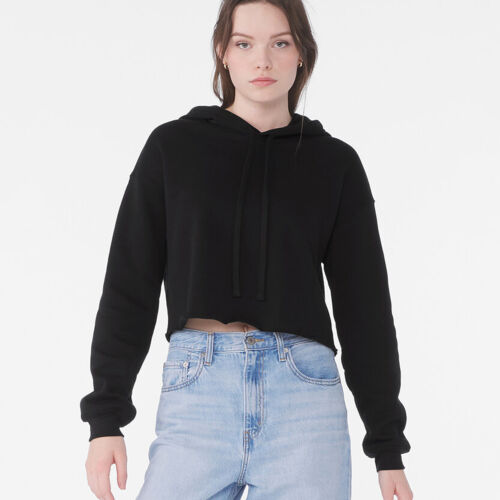 Women's cropped fleece hoodie Thumbnail