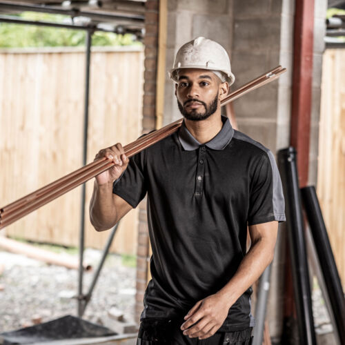 Contrast Quick Wicking Polo Shirt Thumbnail